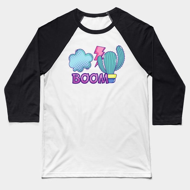 Boom Baseball T-Shirt by iconking